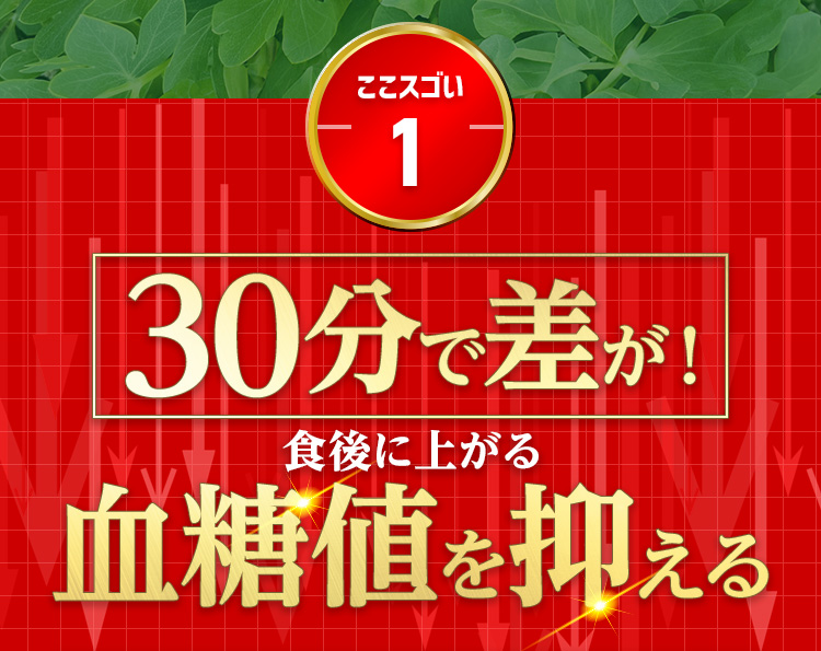 30分で差が！食後に上がる血糖値を抑える